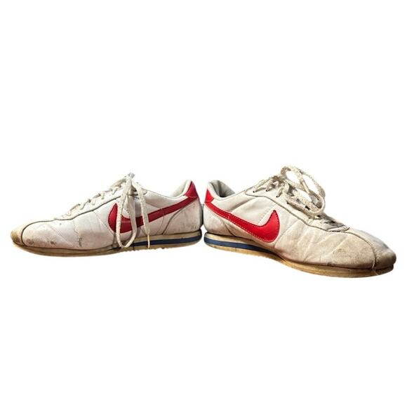 Vintage Nike Cortez sneakers 93-94 Forrest Gump white red and blue mens 10.5 VTG - Picture 6 of 14